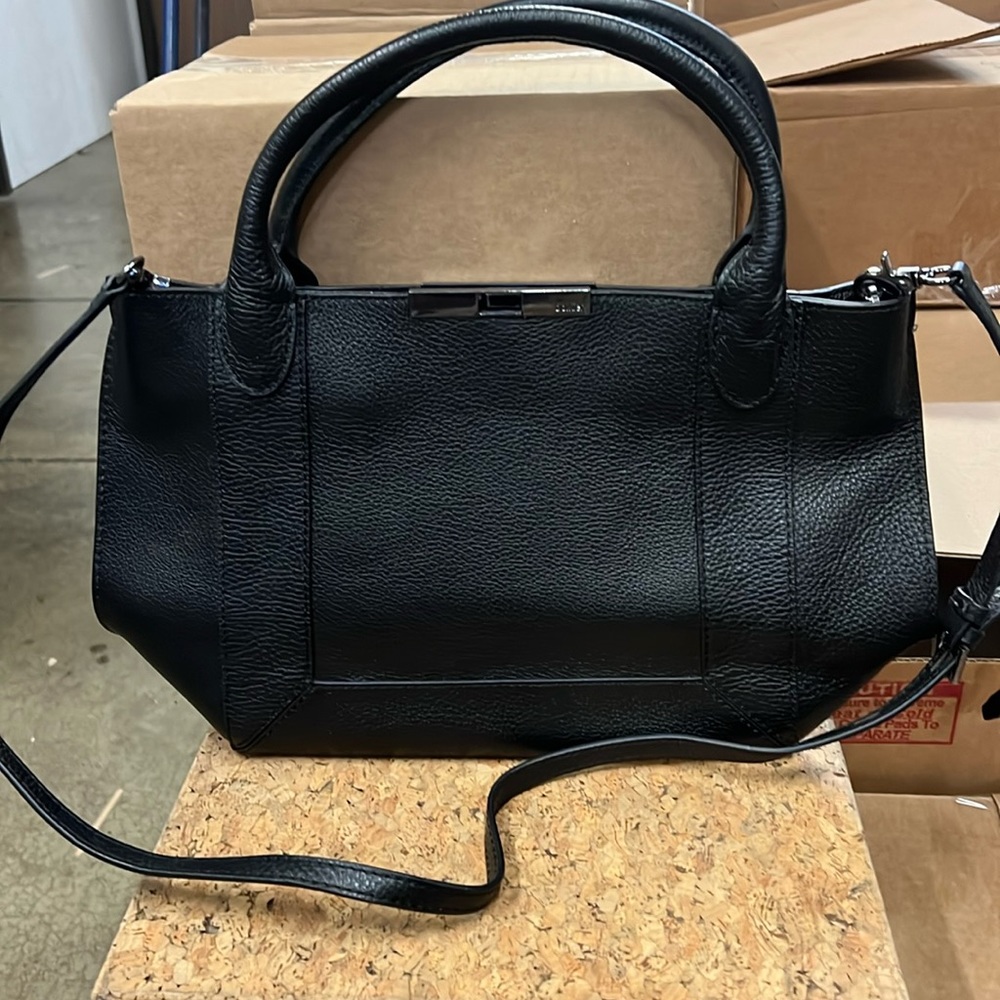 Botkier black leather handbag. With shoulder strap. Great condition